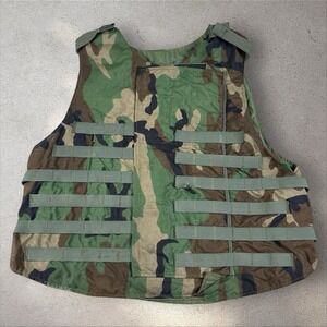 Interceptor Base Vest Size L Without Soft Panels BDU Woodland Camo Point Blank